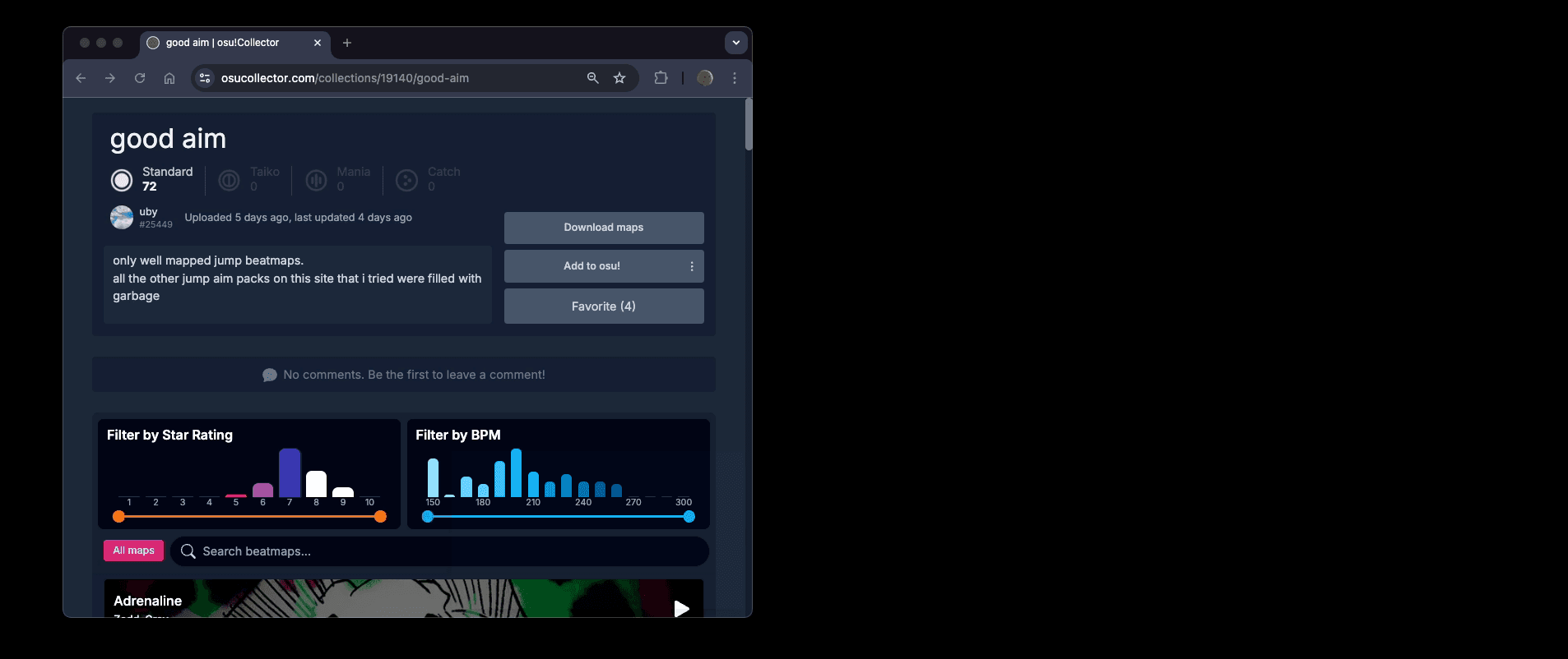 Osu Collection osu!Collector Desktop App