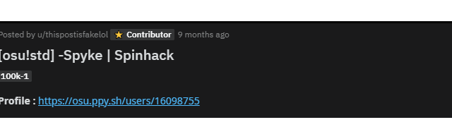 User profile banner