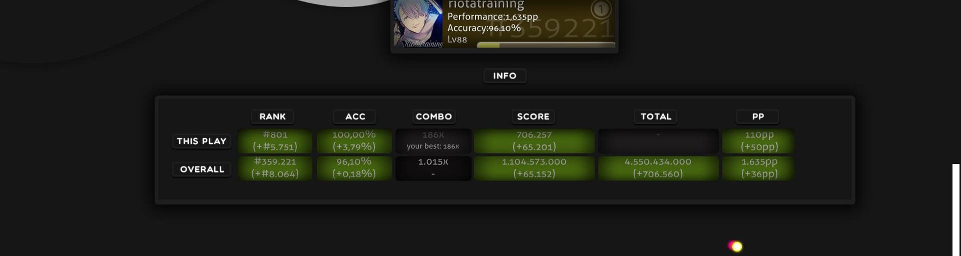 User profile banner