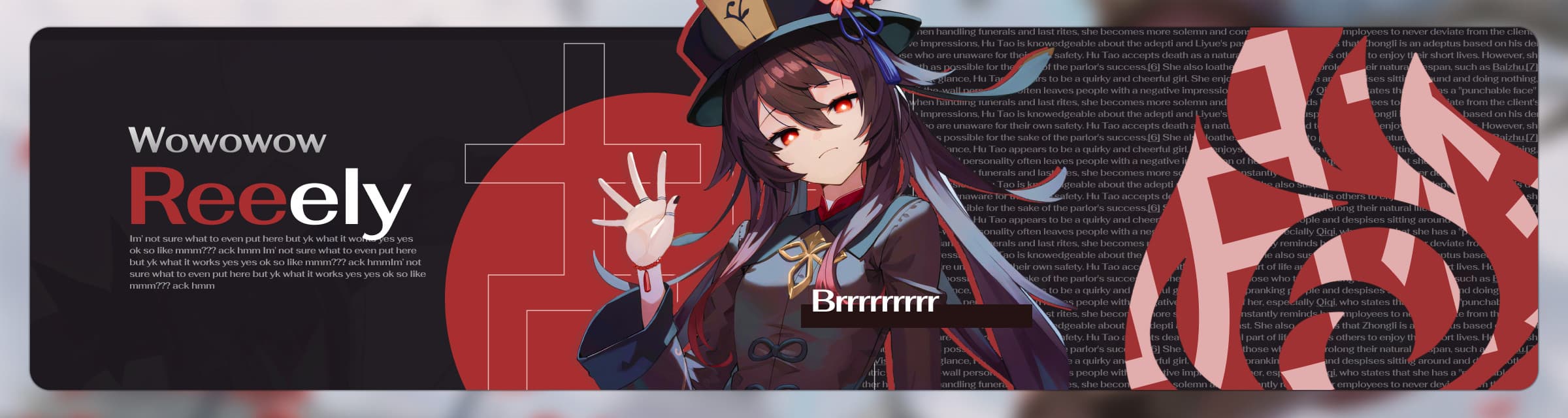 User profile banner