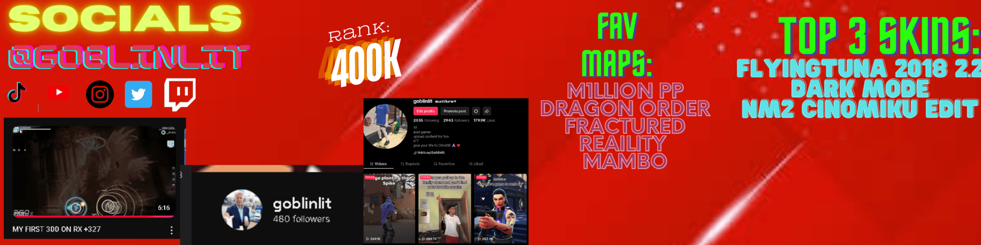 User profile banner