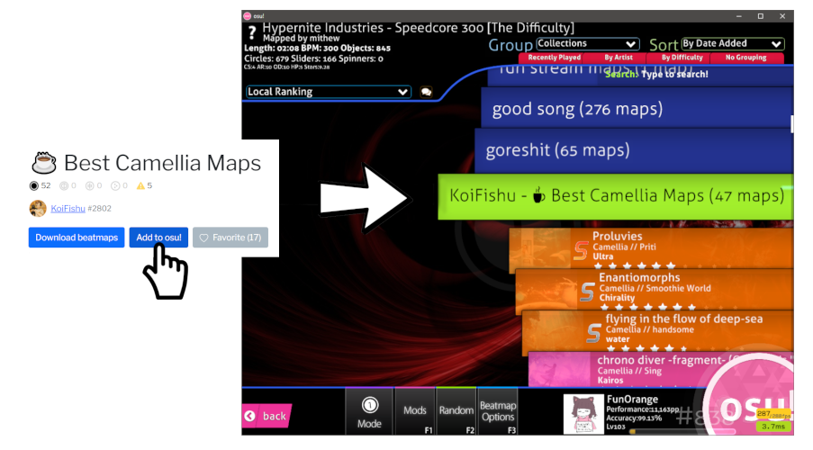osu!Collector  Find osu! beatmap collections